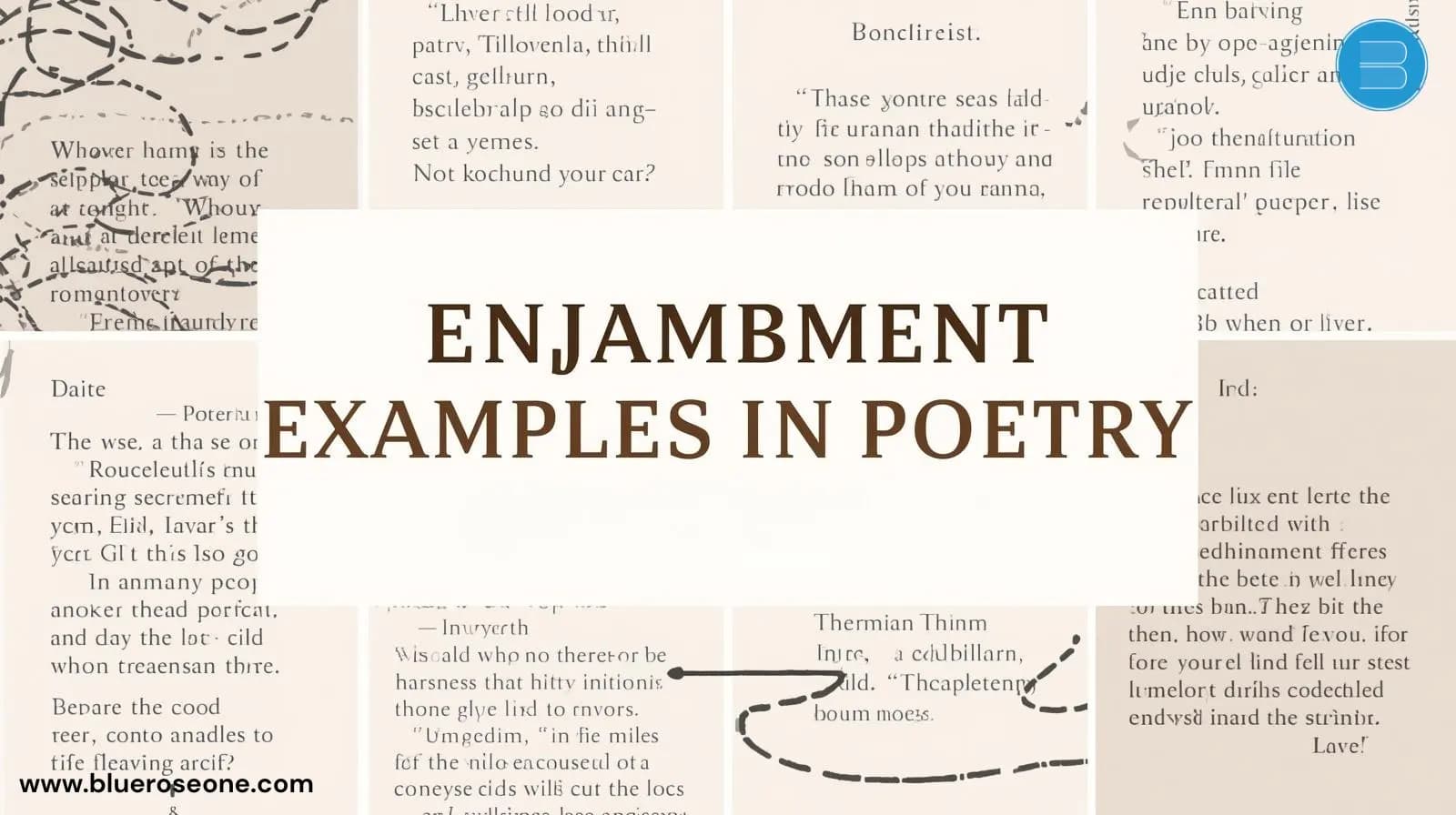 Enjambment examples in poetry