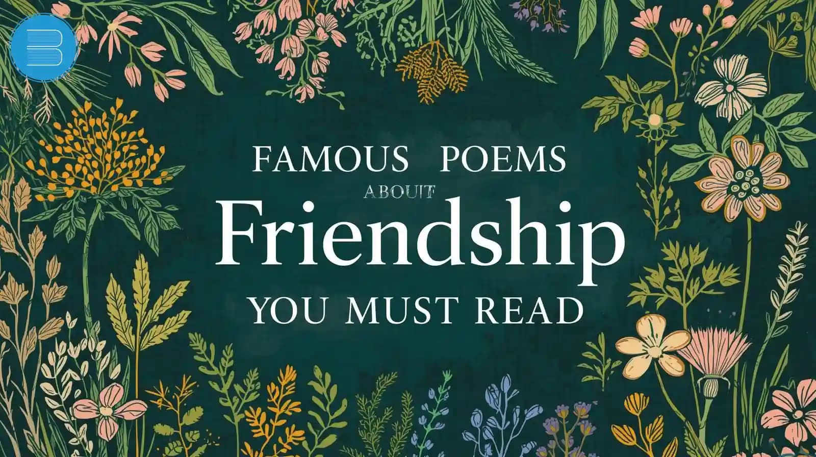 famous poems about friendship