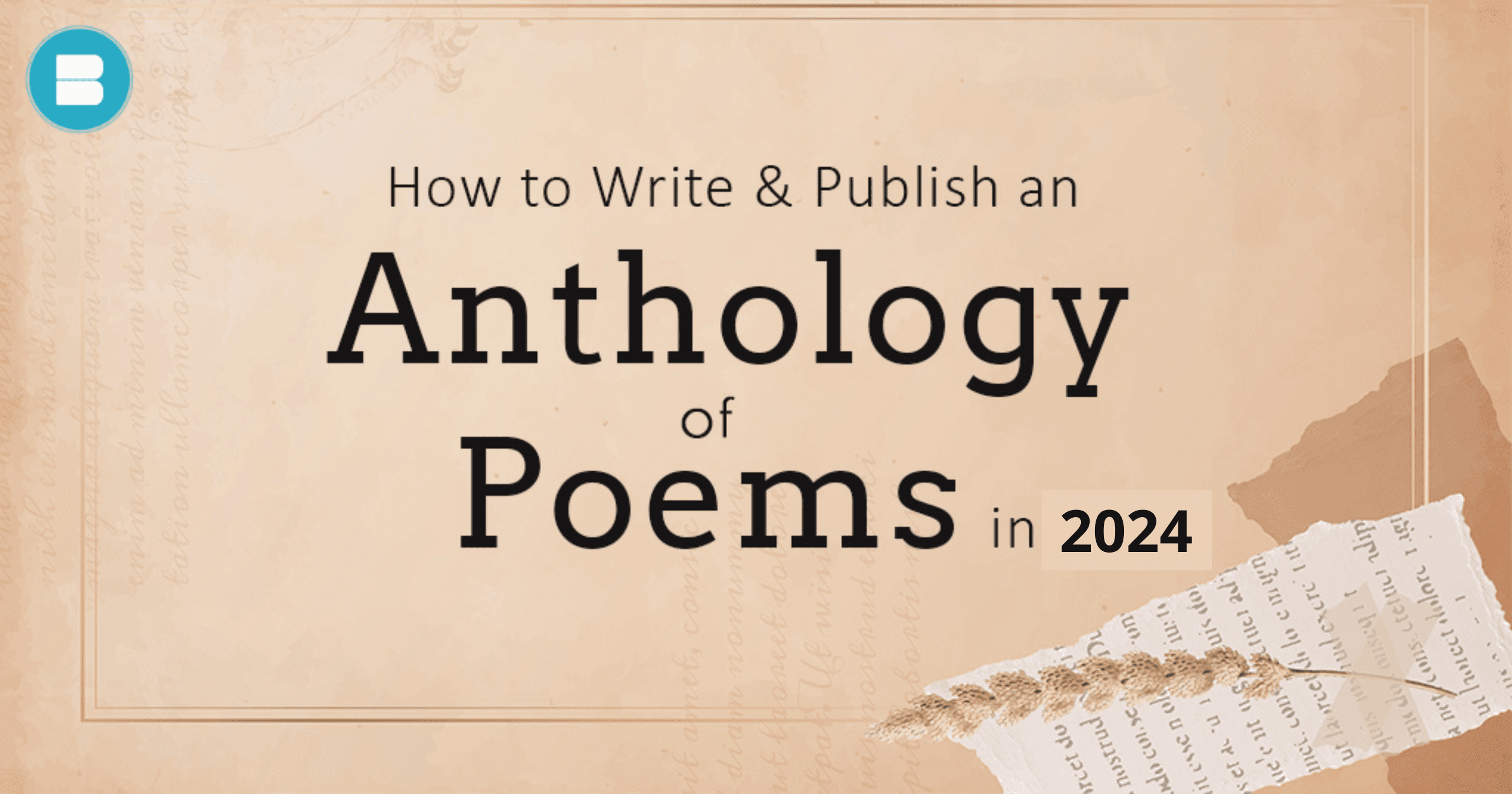 How to Write & Publish an Anthologies of Poems in 2024