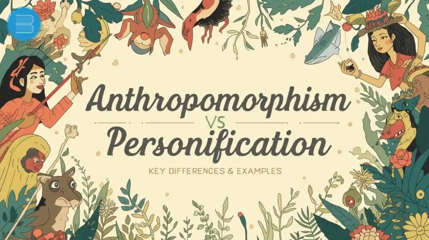 anthropomorphism vs personification