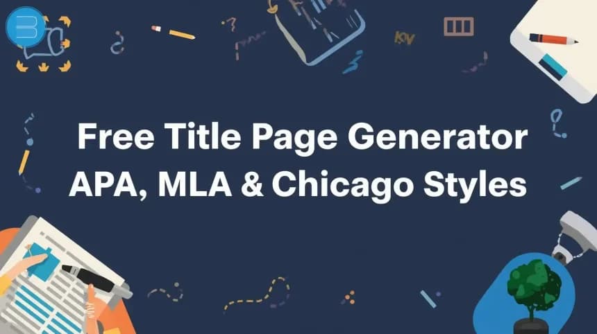 title page generators apa, mla and chicago styles