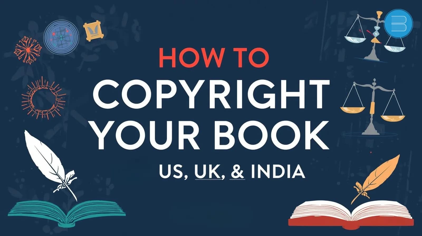 how to copyright your book in US, UK and India